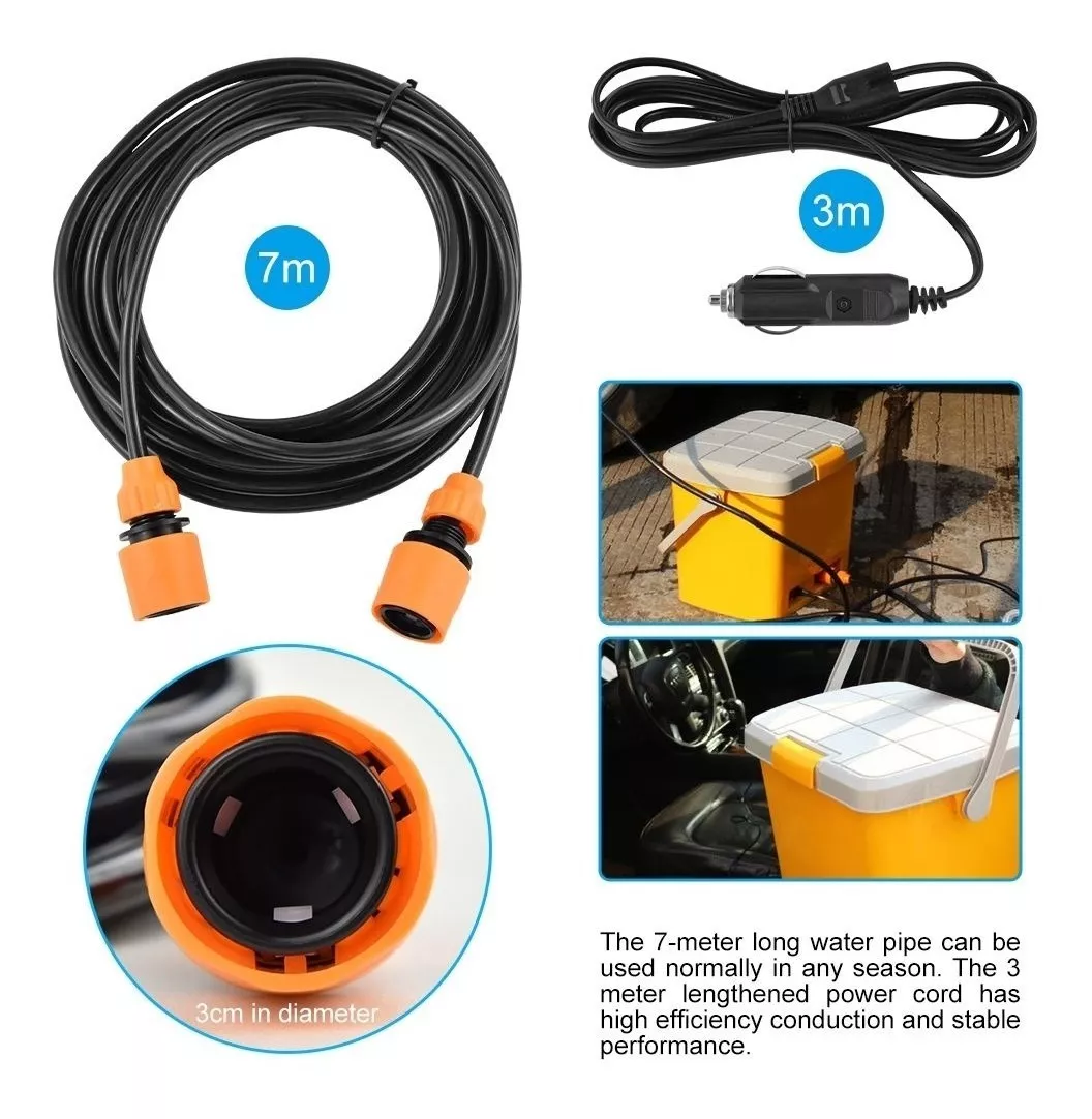 Hidrolavadora Alta Presión Portátil 12V