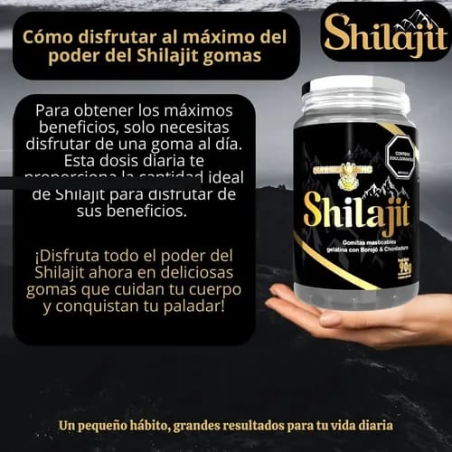 Shilajit Osito en Goma (Envase por 30 Und) + Rhino crema 05gramos + Sachet sck love Chocolate